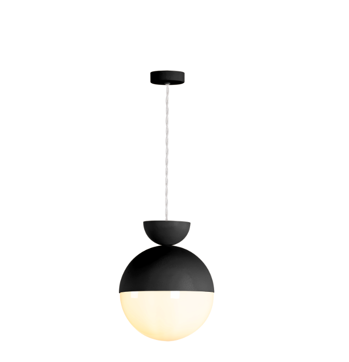 Bilbao Pendant Bespoke and Opal Glass