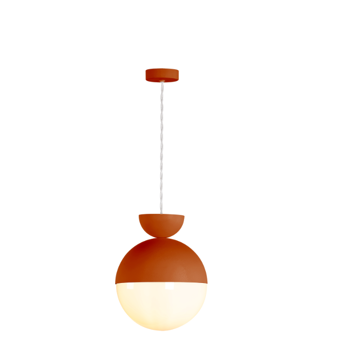 Bilbao Pendant Bespoke and Opal Glass
