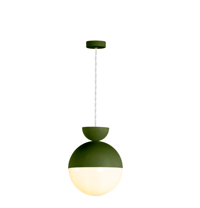 Bilbao Pendant Bespoke and Opal Glass