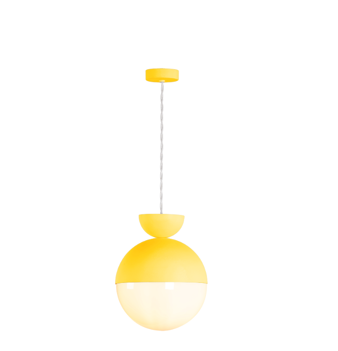 Bilbao Pendant Bespoke and Opal Glass