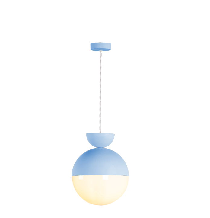 Bilbao Pendant Bespoke and Opal Glass