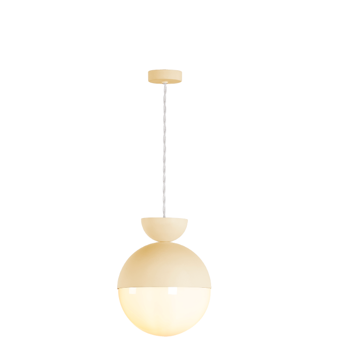 Bilbao Pendant Bespoke and Opal Glass