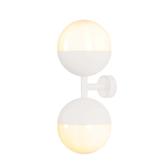 Bilbao Wall Light Bespoke and Opal Glass
