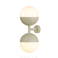 Bilbao Wall Light Bespoke and Opal Glass