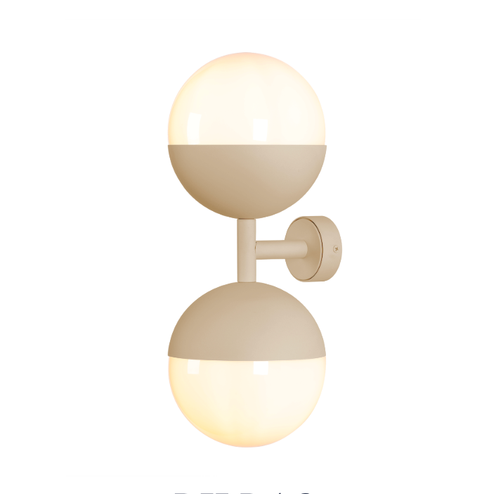 Bilbao Wall Light Bespoke and Opal Glass
