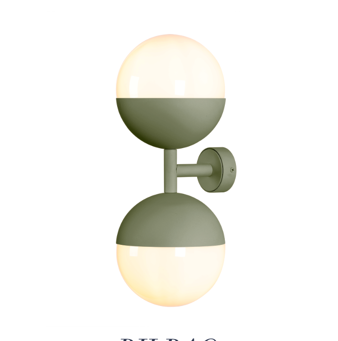 Bilbao Wall Light Bespoke and Opal Glass