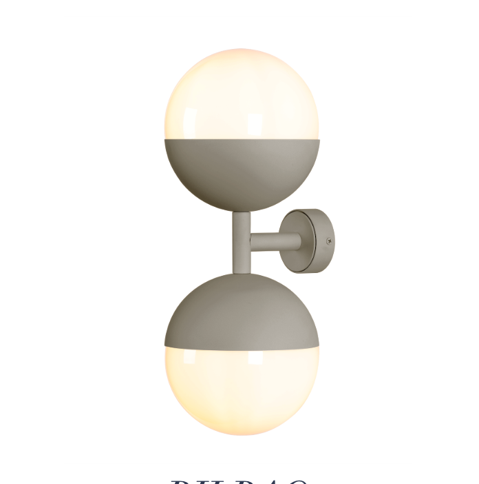 Bilbao Wall Light Bespoke and Opal Glass