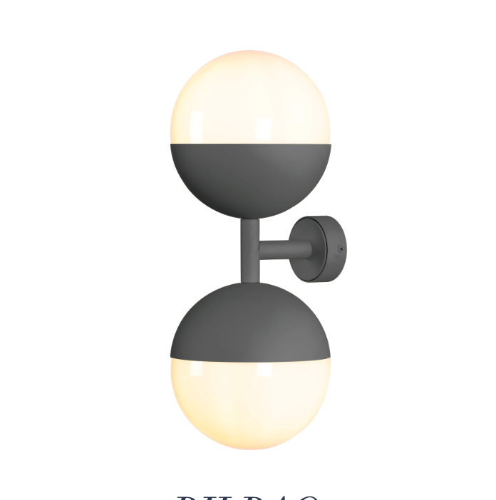 Bilbao Wall Light Bespoke and Opal Glass