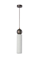 Ayla Single Pendant Jesmonite and Antique Brass