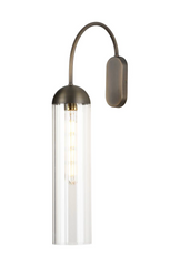 Anouk Wall Light Antique Brass and Glass
