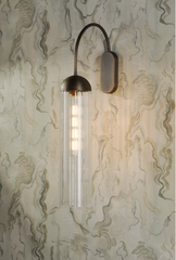 Anouk Wall Light Antique Brass and Glass