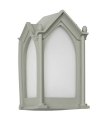 Canterbury Outdoor Wall Light Sage Green and Frosted Glass IP44