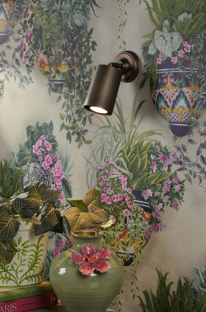 Weston Single Spotlight Antique Brass