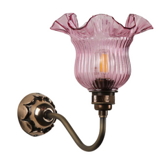 Mia Uplight Bronze With Azalea Glass
