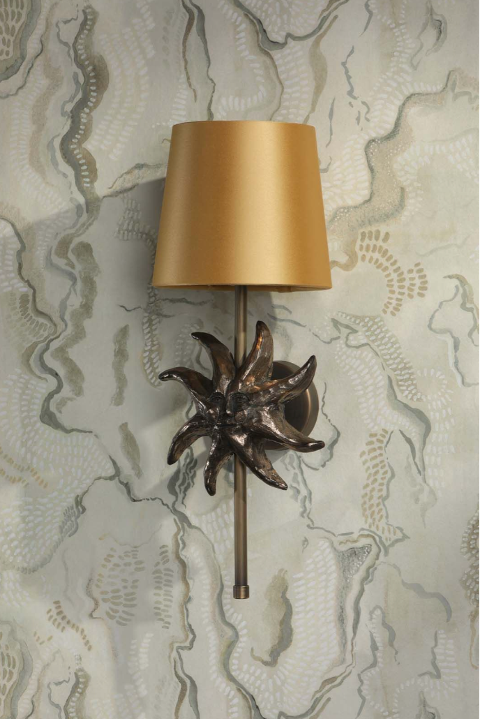 Sun Wall Light Bronze Base Only