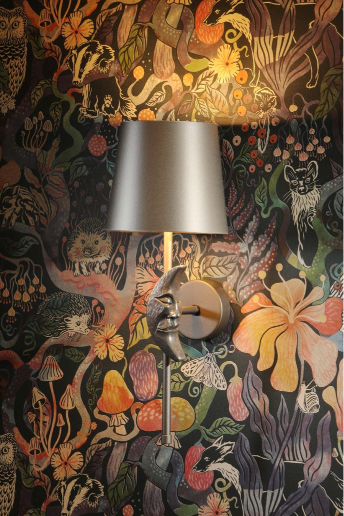 Selene Wall Light Pewter Base Only