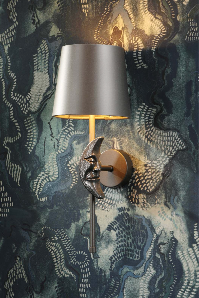 Selene Wall Light Pewter Base Only