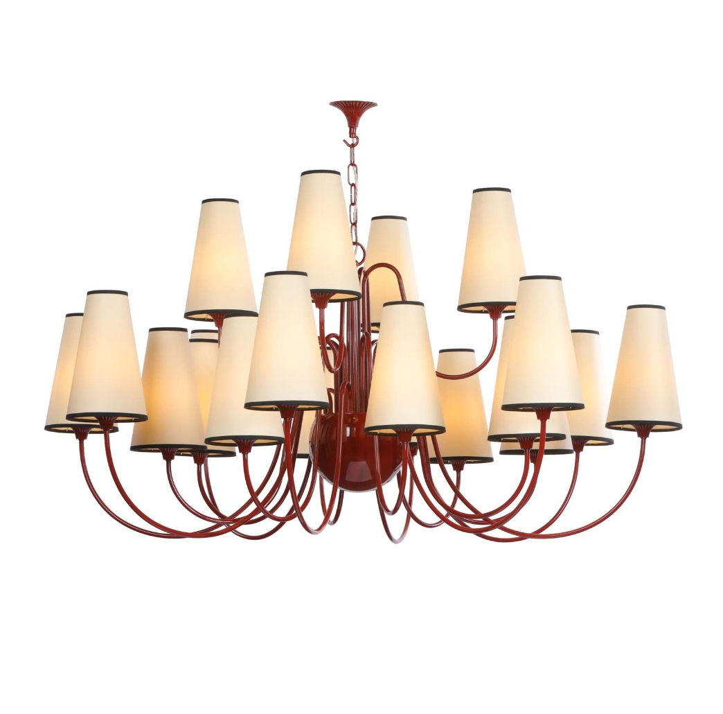 Trondheim 20 Light Chandelier Bespoke Gloss Paint Fitting Only