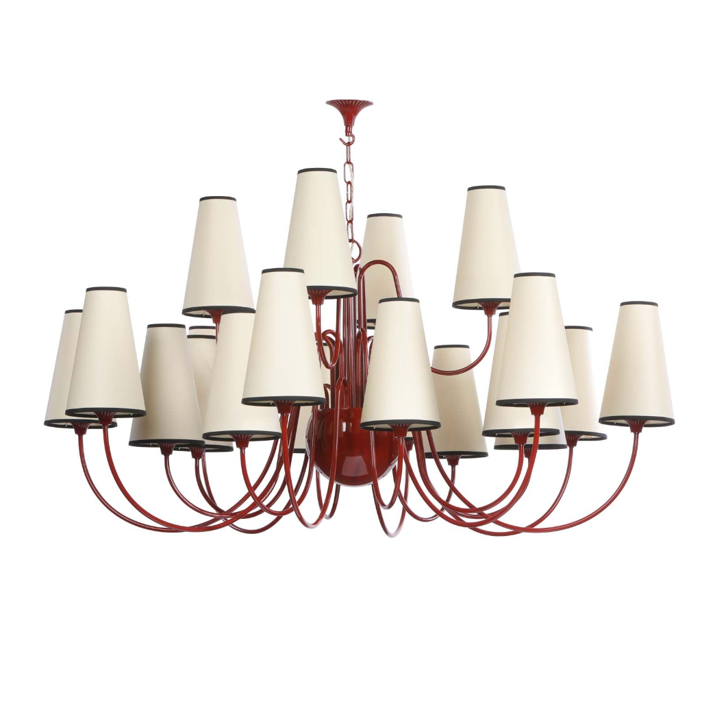 Trondheim 20 Light Chandelier Bespoke Gloss Paint Fitting Only