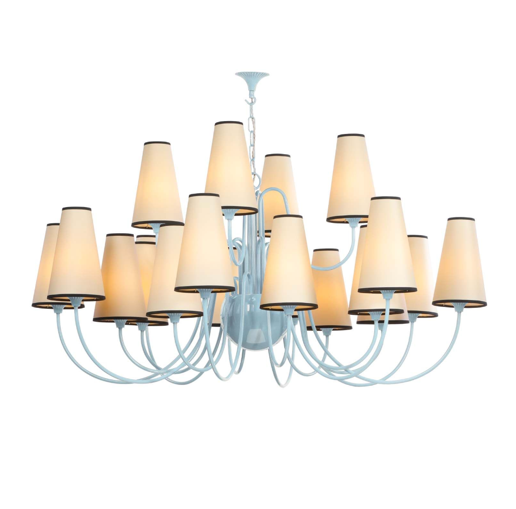 Trondheim 20 Light Chandelier Bespoke Gloss Paint Fitting Only