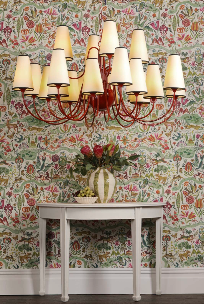 Trondheim 20 Light Chandelier Bespoke Gloss Paint Fitting Only