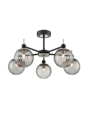 Solar 5lt Fitting matt black and satin nickel