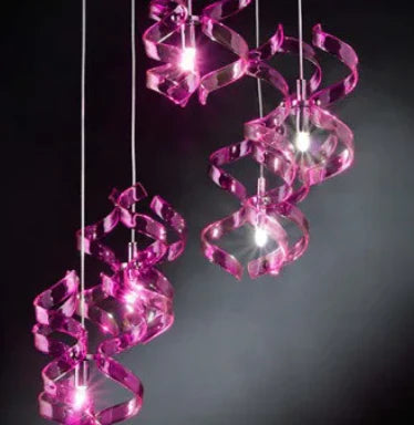 Spiral Chandelier Metal Lux brand lighting