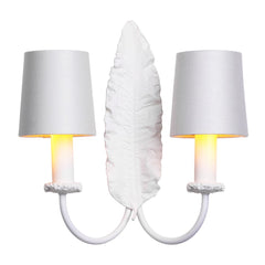 Tahiti 2 Light Wall Light White and White Bracket Only