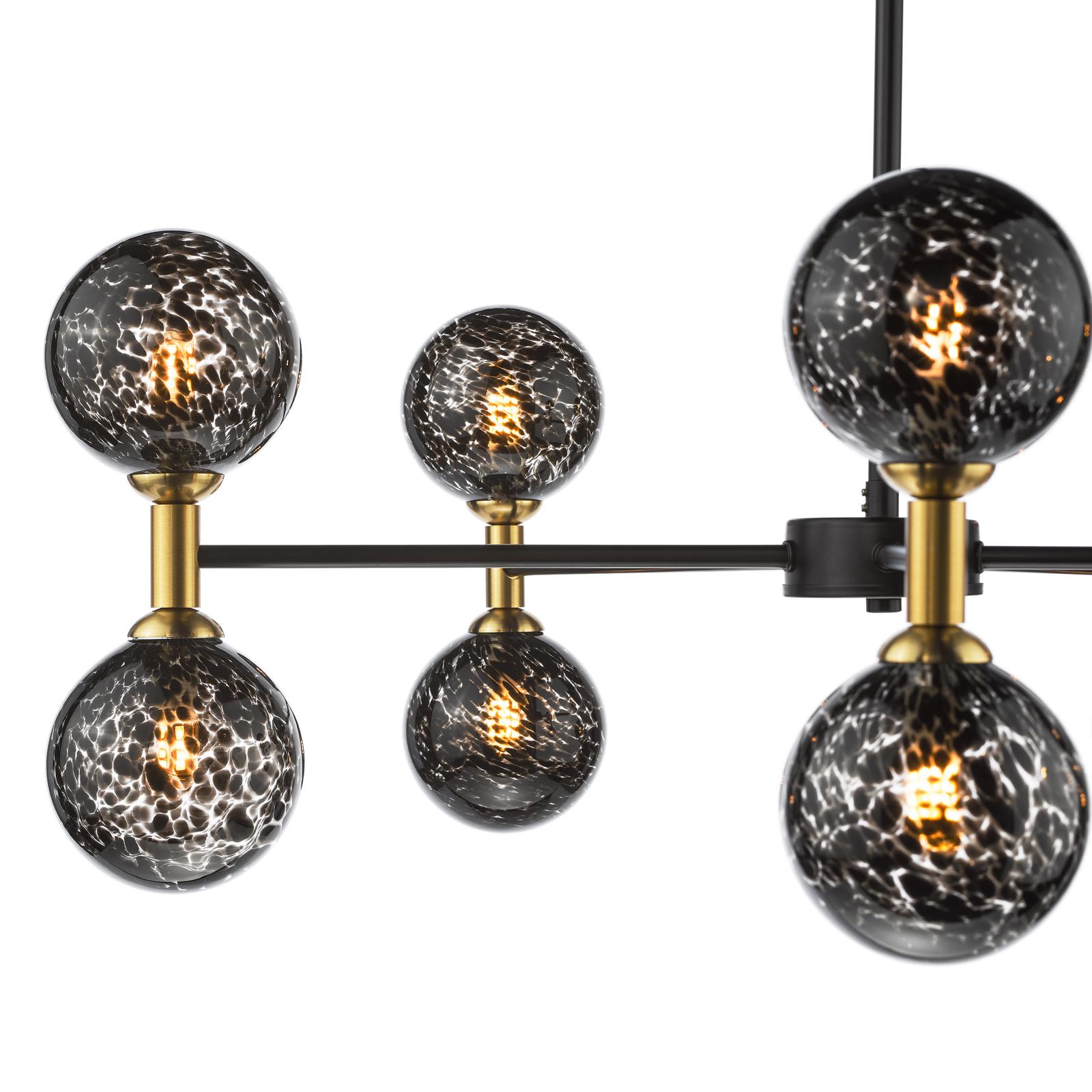 Takara 10 Light Semi-Flush Matt Black and Bronze Fitting Only