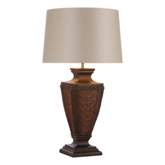 Tallow Table Lamp in Mahogany