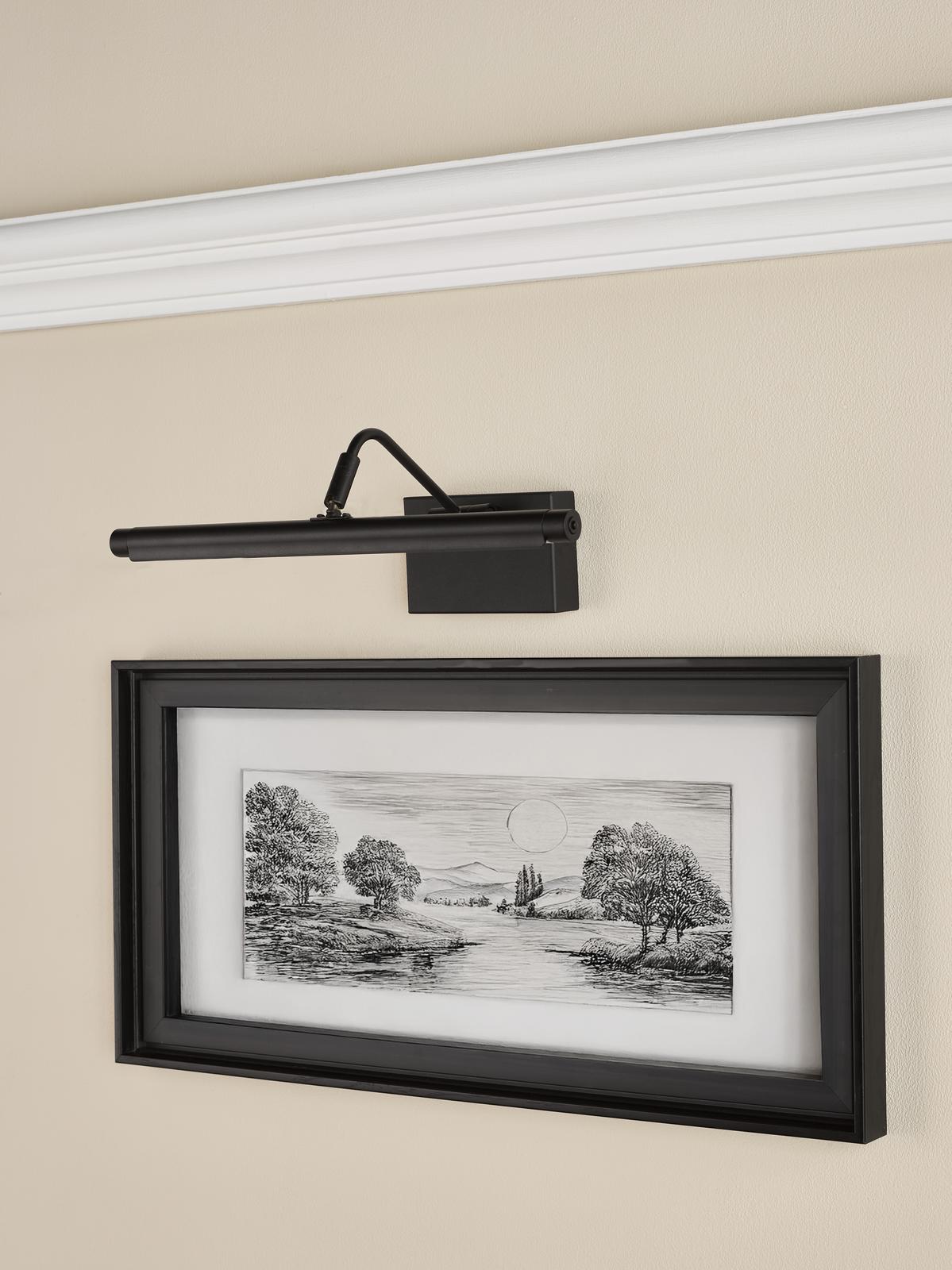 Tyrus 35cm Picture Light Satin Black LED