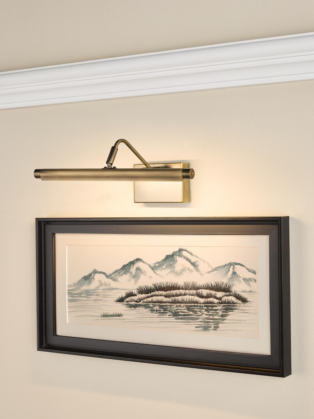 Tyrus 35cm Picture Light Brushed Bronze LED