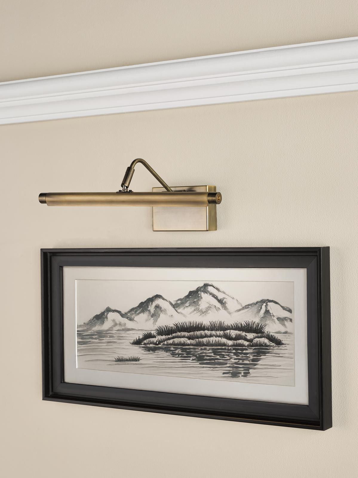 Tyrus 35cm Picture Light Brushed Bronze LED