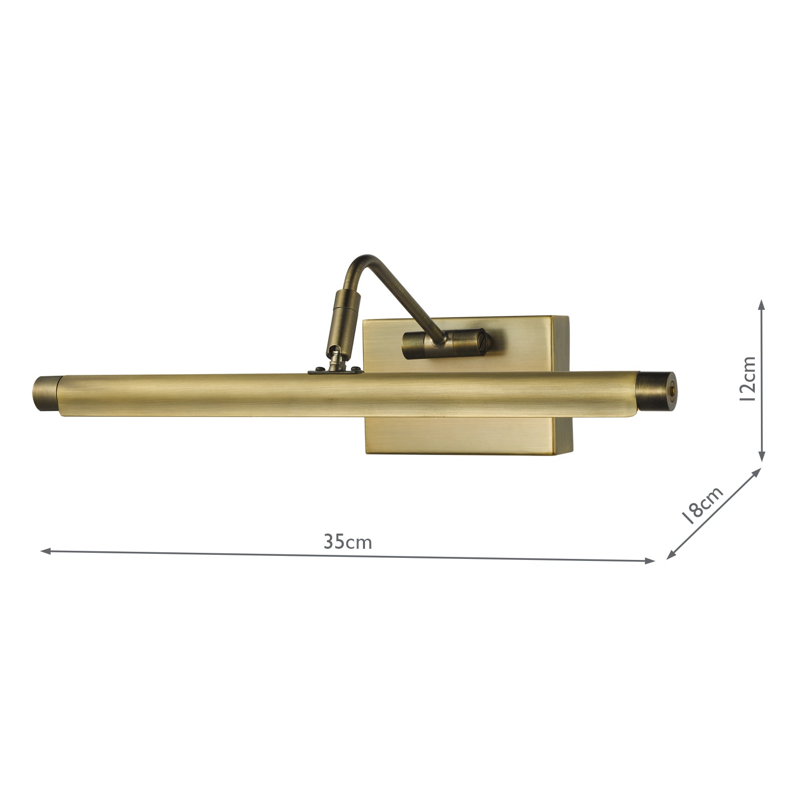 Tyrus 35cm Picture Light Brushed Bronze LED