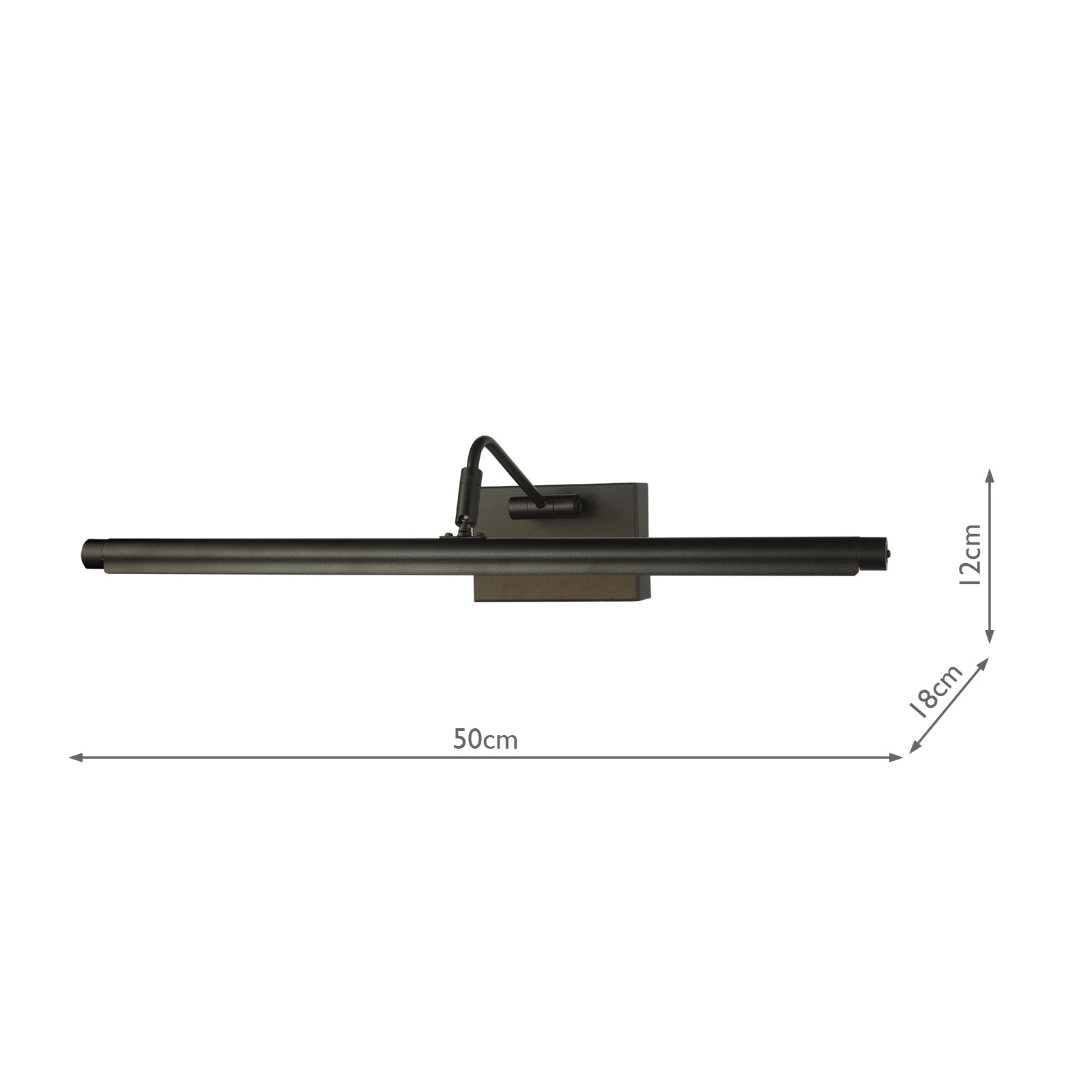Tyrus 50cm Picture Light Satin Black LED
