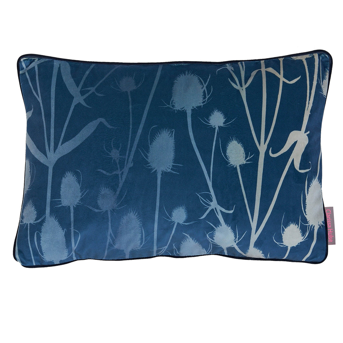 Teasel French Navy Cushion  40cm x 60 cm