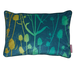 Teasel Peacock Cushion  40cm x 60 cm