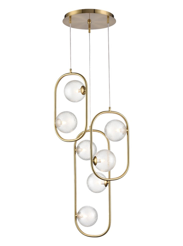 Franklite, Trapeze 7Lt Stairwell Pendant