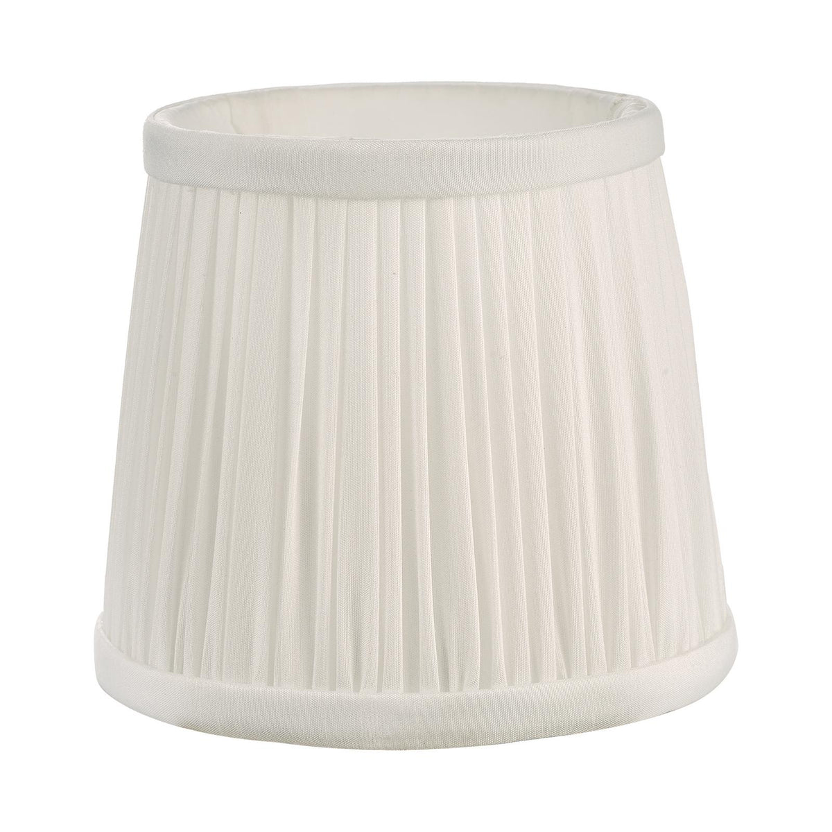 Ulyana Ivory Faux Silk Pleated Shade 14cm