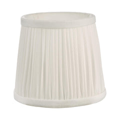 Ulyana Ivory Faux Silk Pleated Shade 14cm