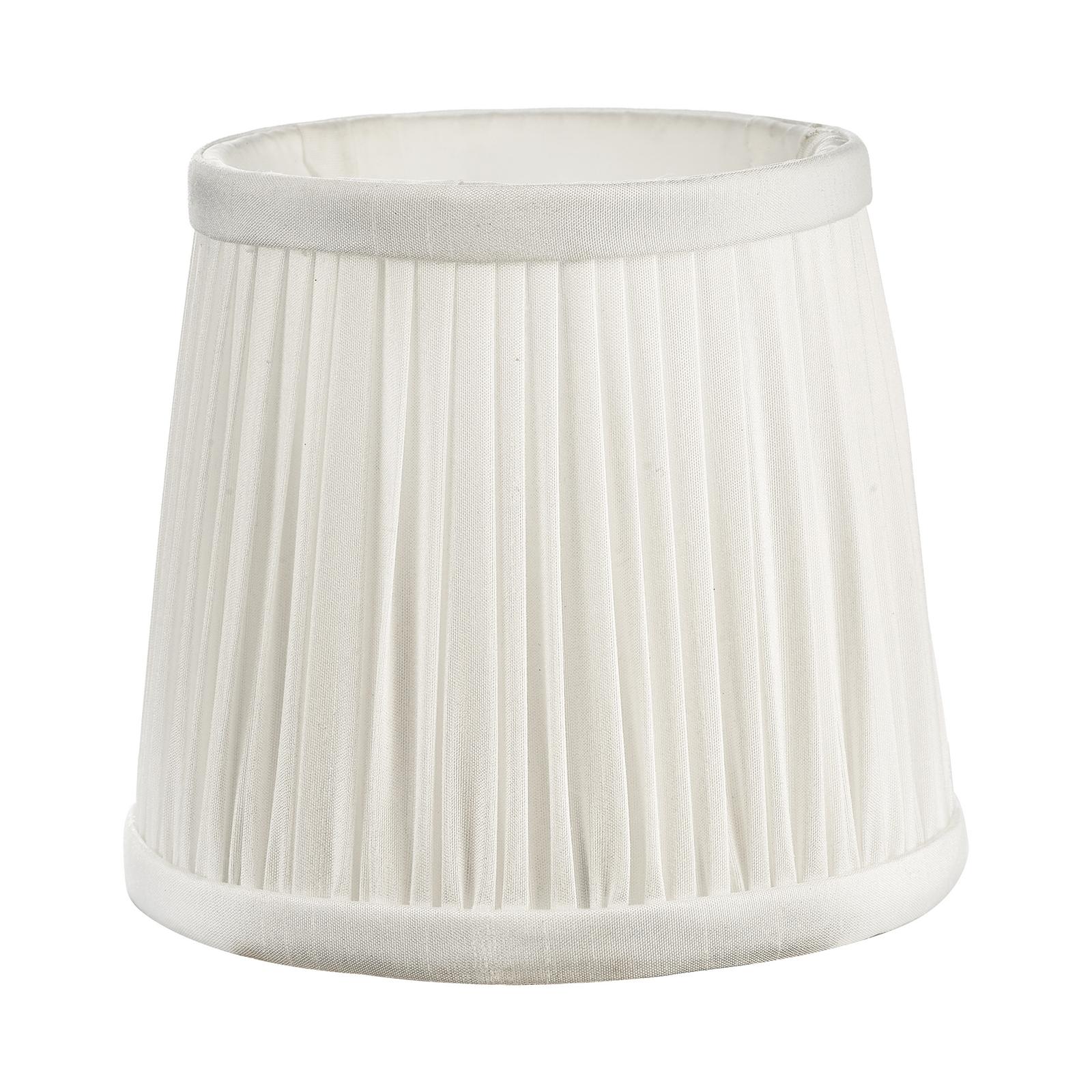 Ulyana Ivory Faux Silk Pleated Shade 14cm