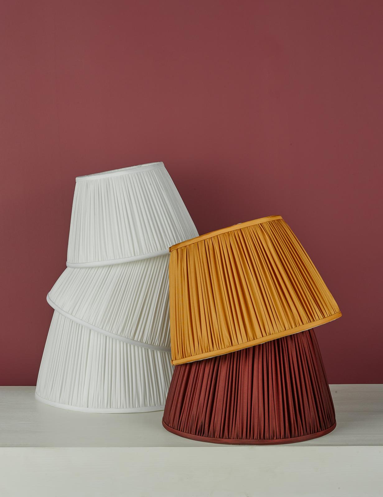 Ulyana Ivory Faux Silk Pleated Shade 35cm