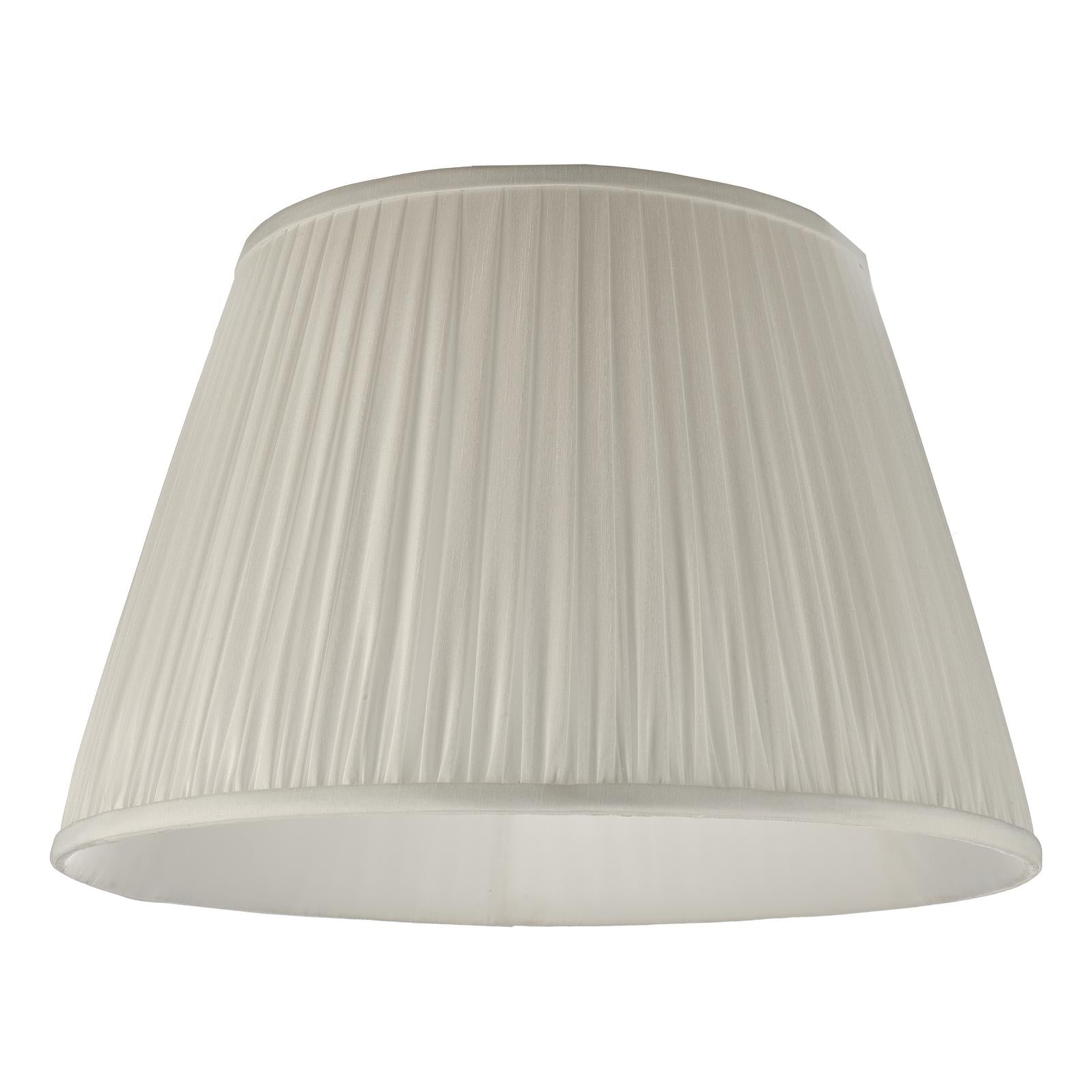 Ulyana Ivory Faux Silk Pleated Shade 45cm