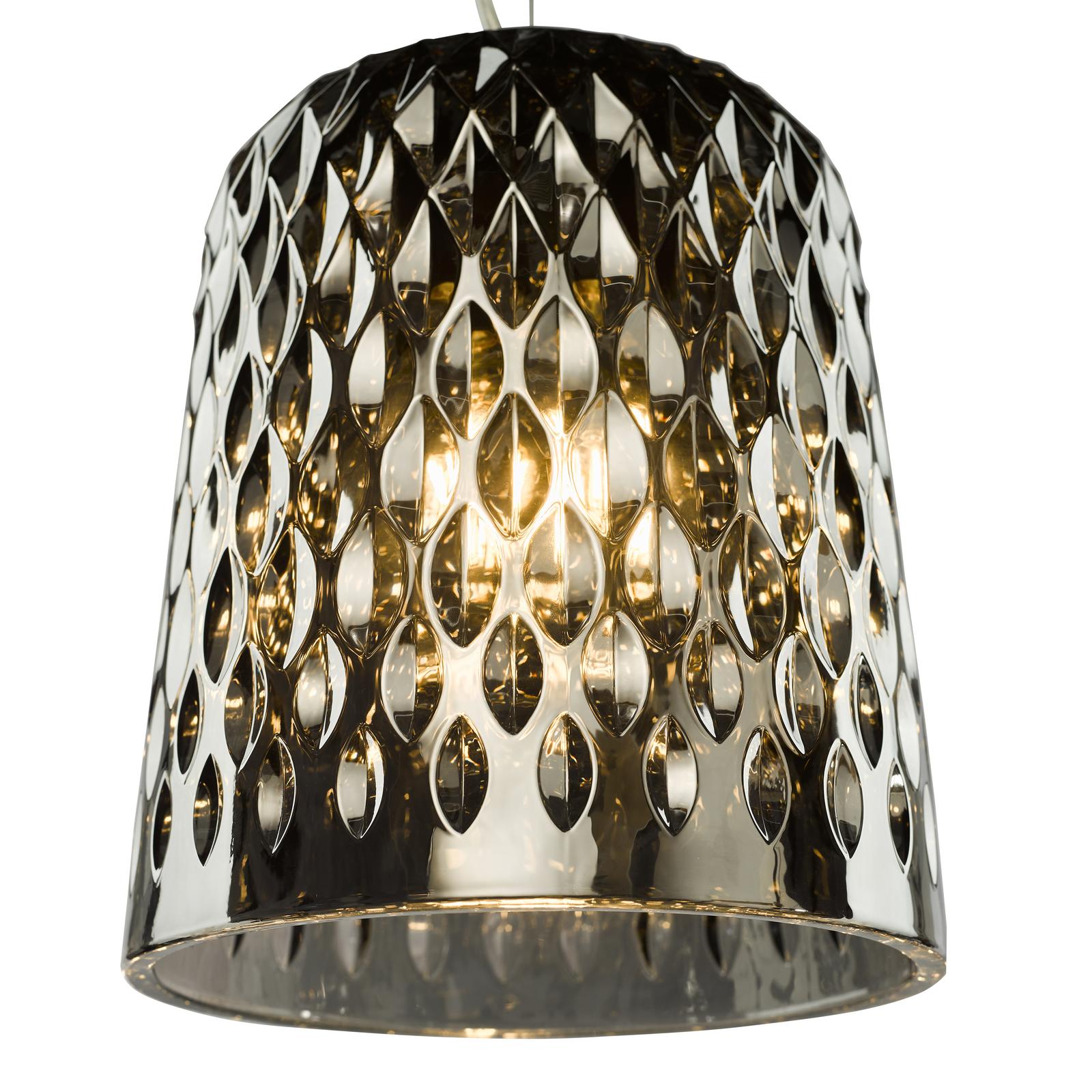Varius Pendant Matt Black and Smoked Glass