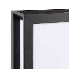 Vayu 2 Light Outdoor Wall Light Matt Black and Opal IP44