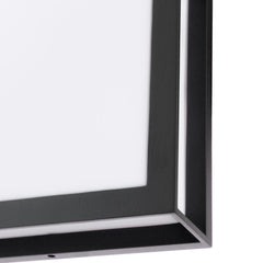 Vayu 2 Light Outdoor Wall Light Matt Black and Opal IP44