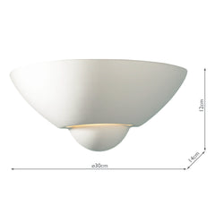 Vector Wall Washer Unglazed