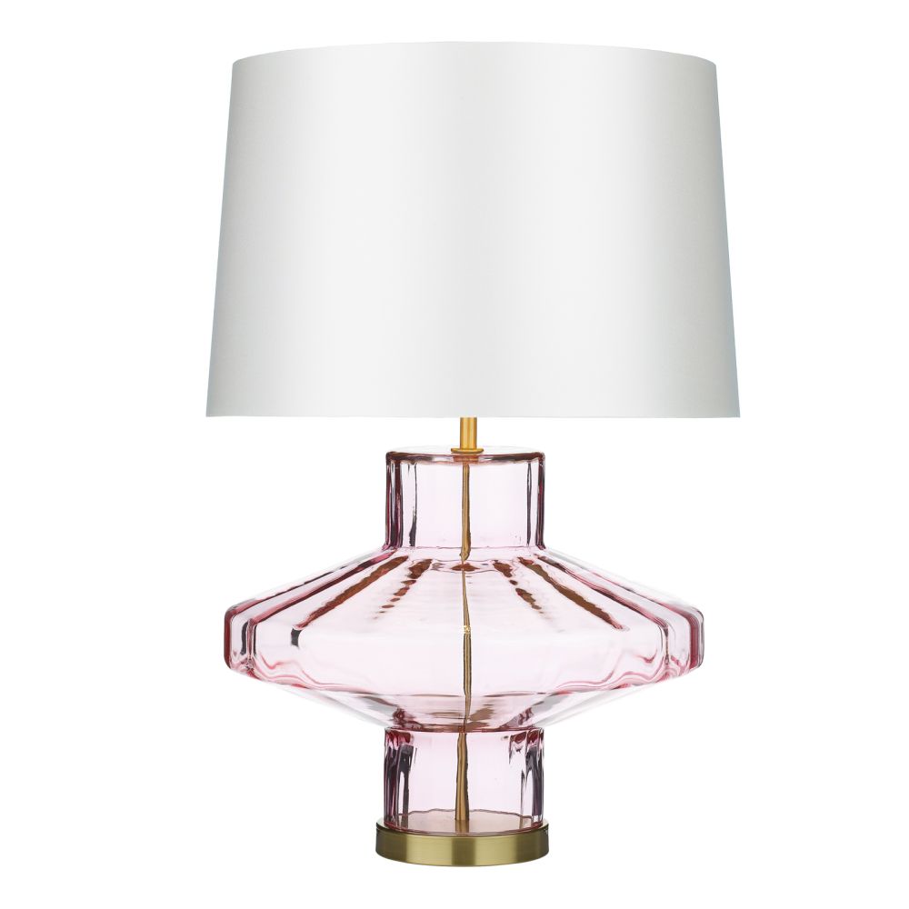 David Hunt Lighting Vienna Table Lamp Pink Glass Base Only