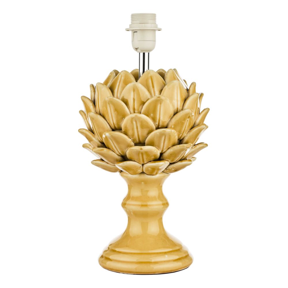 Violetta Table Lamp Yellow Ceramic Base Only dar Lighting