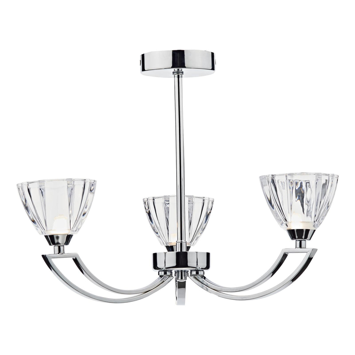 Vito 3 Light Semi Flush Polished Chrome